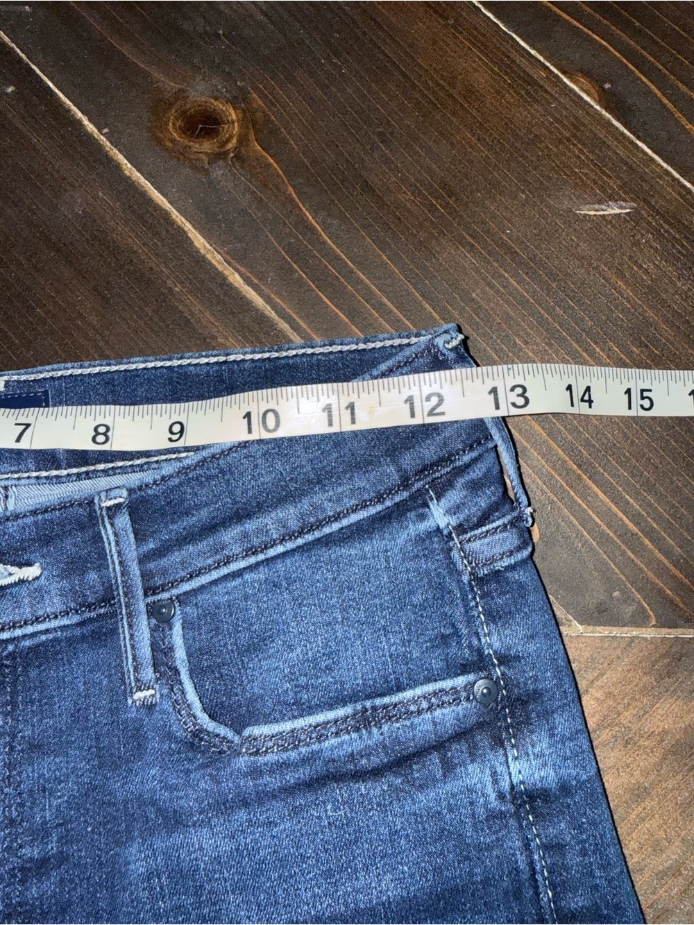 Mother Jeans The Mid Rise Dazzler Ankle Fray in Fancy Meeting You Here Size 27 - Picture 9 of 11